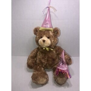 Gund‎ Confetti 15140  Musical Animated Happy Birthday Teddy Bear Mechanical Head